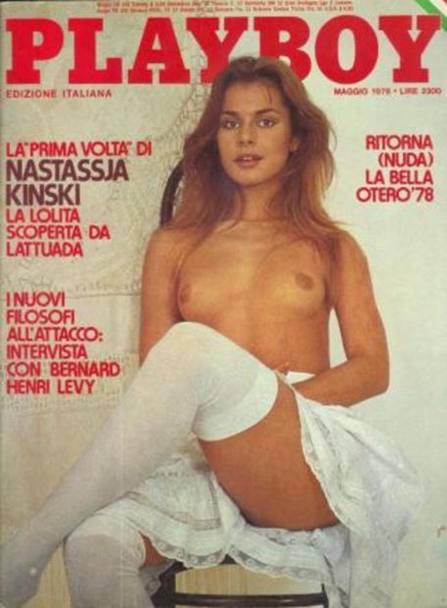 Alcune copertine storiche di Playboy Italia. Nastassia Kinski